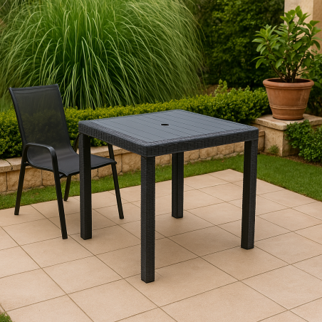 Tavolo Dallas 80x80 - Antracite