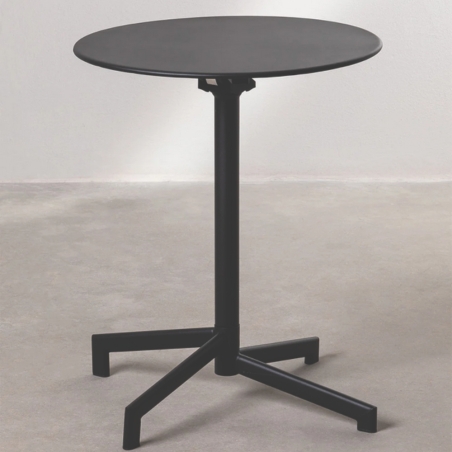Tavolo da bar rotondo Ø60 cm pieghevole Grigio Scuro - Vega