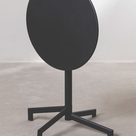 Tavolo da bar rotondo Ø60 cm pieghevole Grigio Scuro - Vega