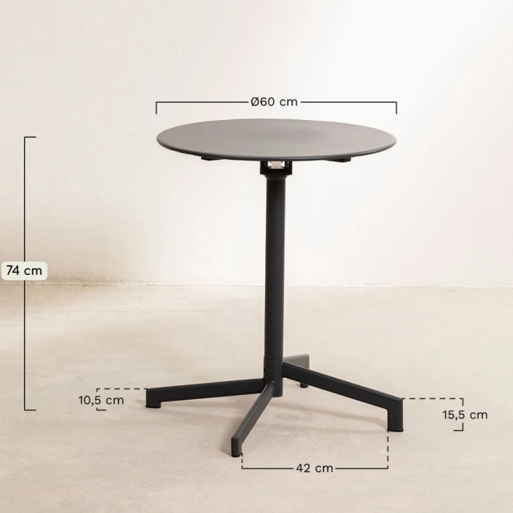 Tavolo da bar rotondo Ø60 cm...