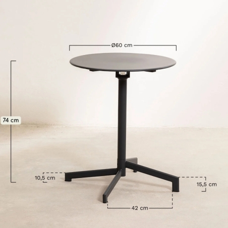 Tavolo Vega Ø 60 - Tortora