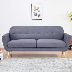 Divano 3 posti in tessuto...