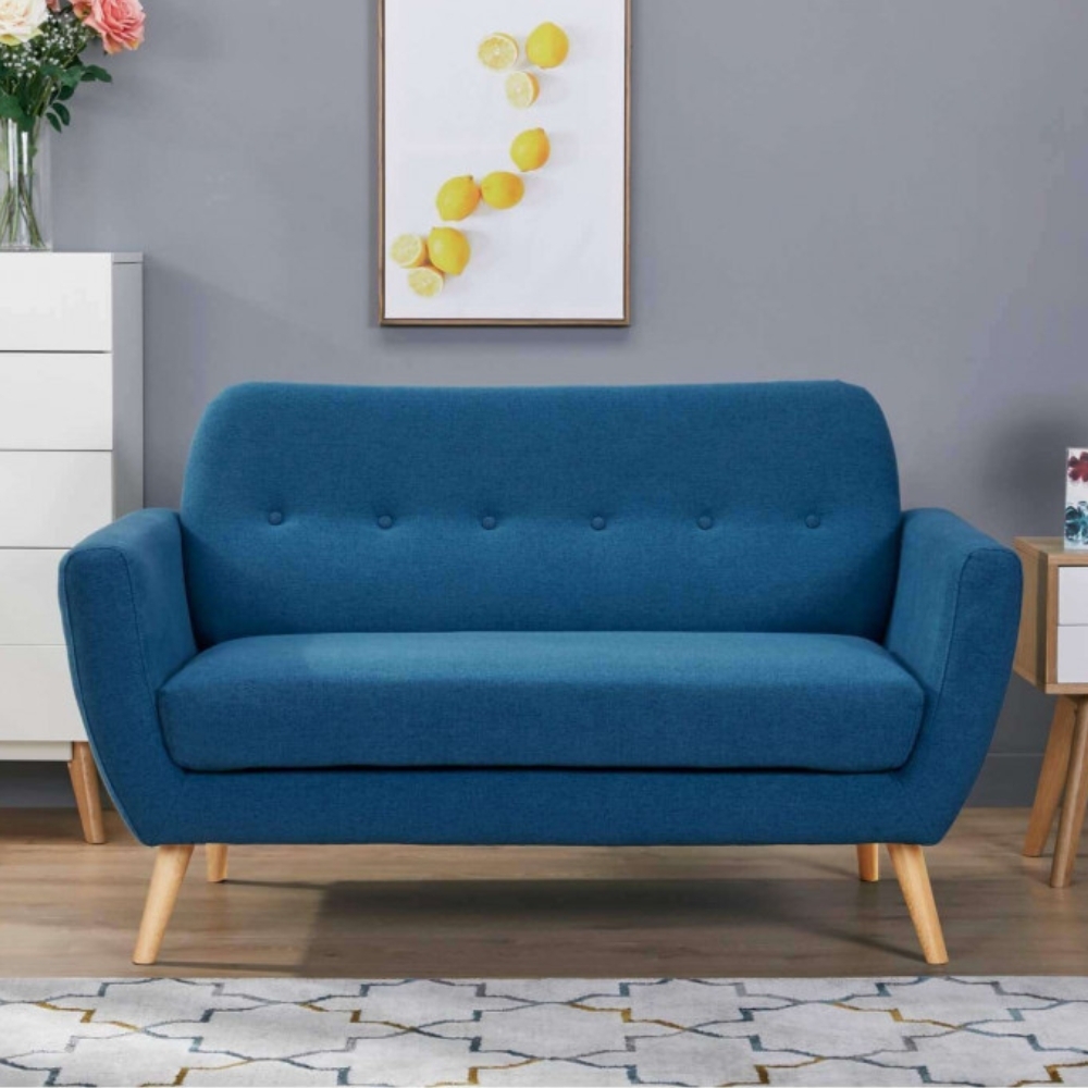 Divano salvaspazio 2 posti in tessuto...