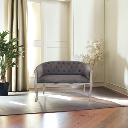 DIVANO COLEMAN IN VELLUTO TAUPE