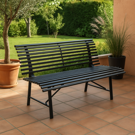 Panchina giardino metallo 130x75x79 h - LONDRA