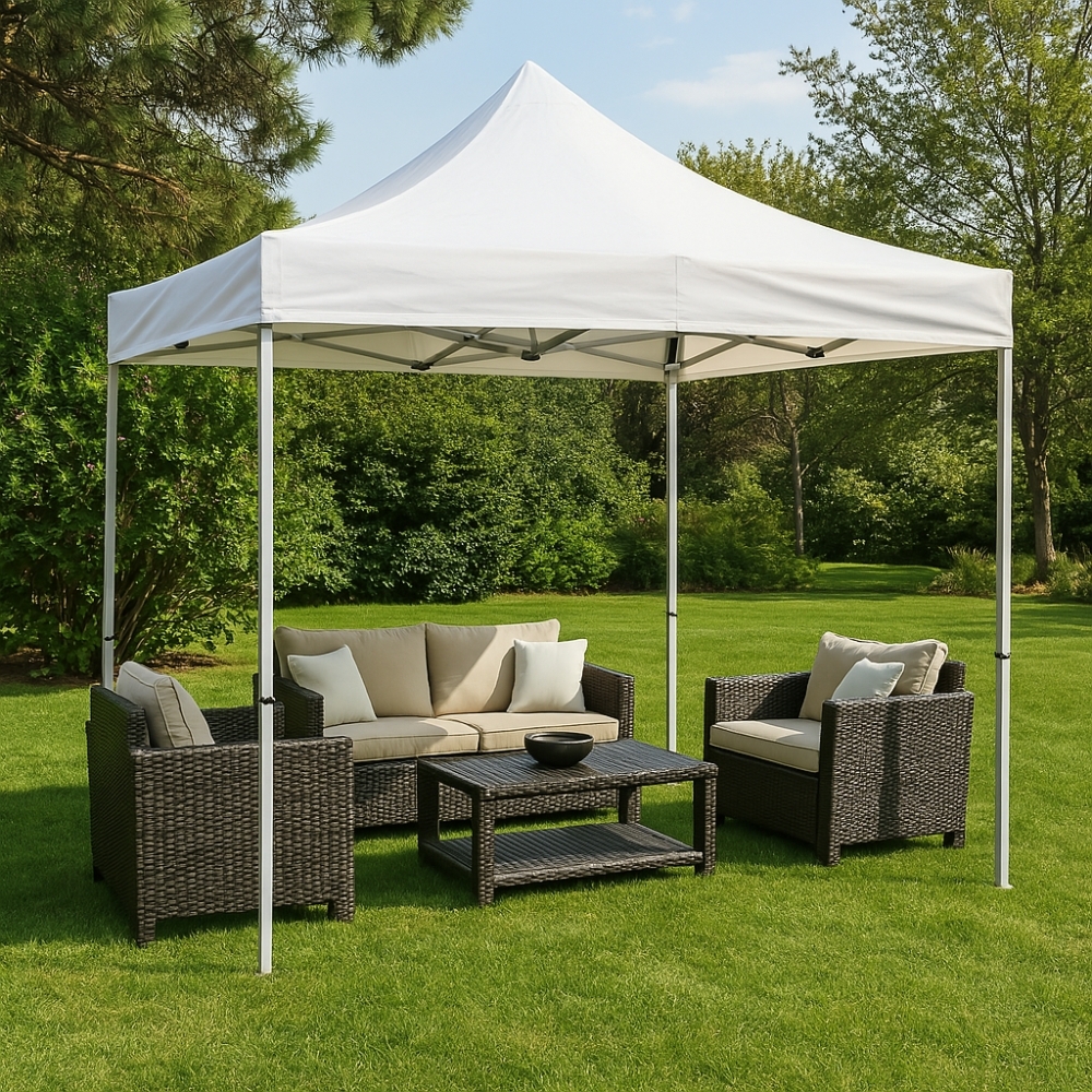 Gazebo da giardino Pieghevole 3x3 metri bianco - Professional