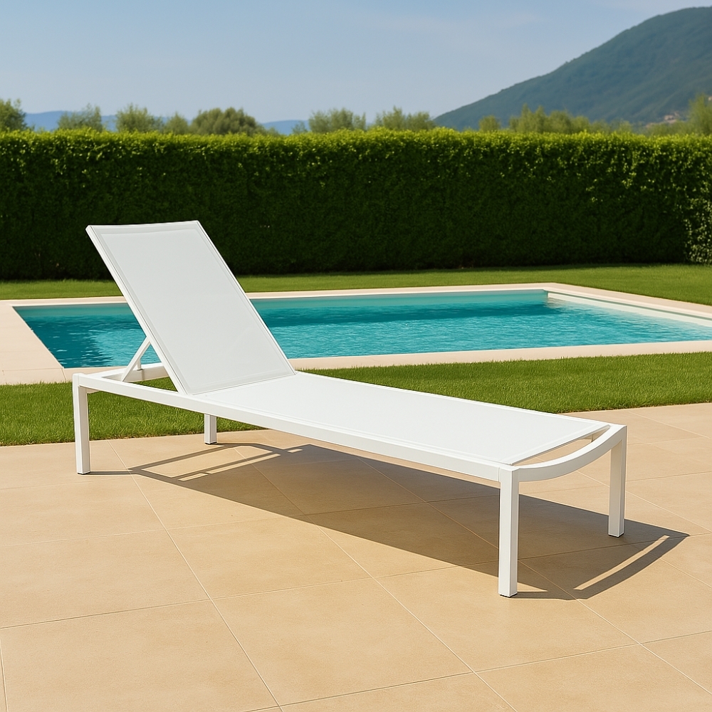 copy of Lettino prendisole Taupe Alluminio MADISON