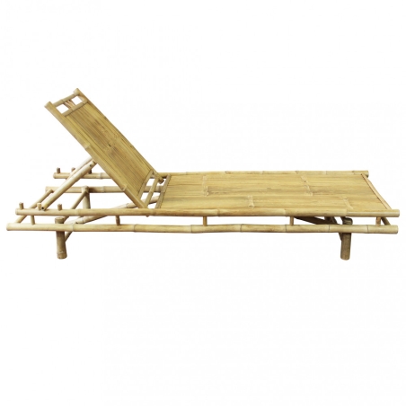 Lettino in bamboo 200x70 cm recrinabile - Martini