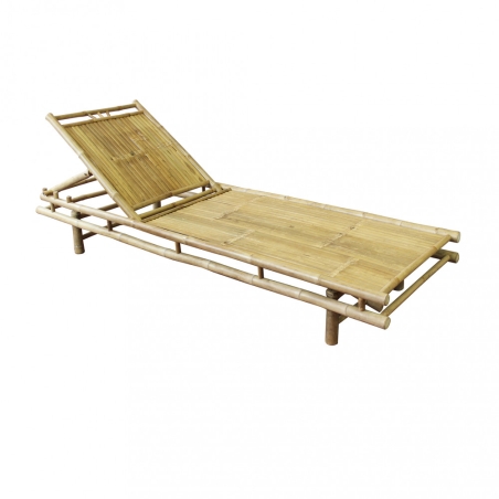 Lettino in bamboo 200x70 cm recrinabile - Martini