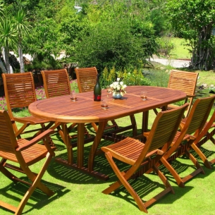 Tavolo Ovale 180/240x100 Double - Marrone -1