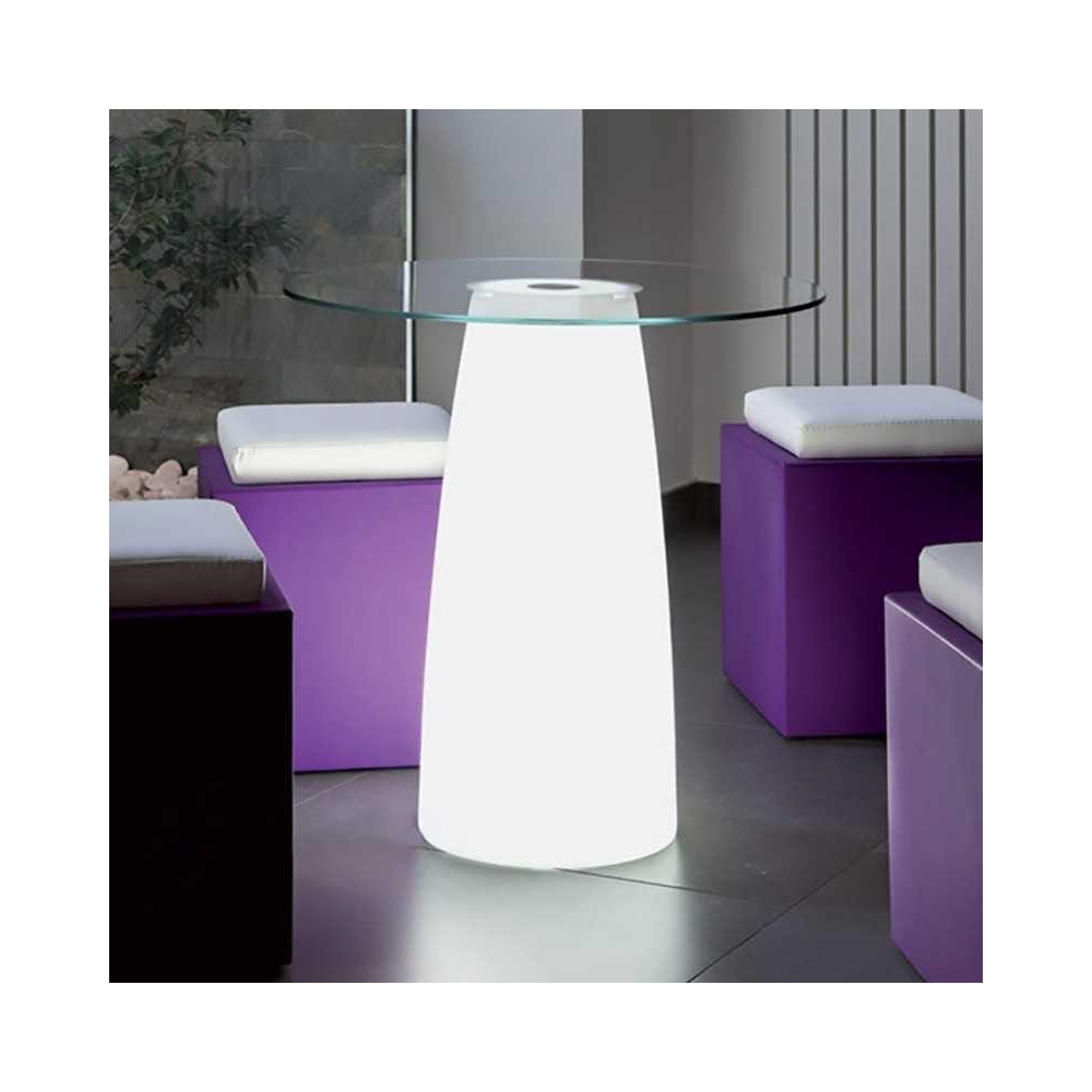 Tavolino LED multicolor a batteria Break Top Bright Monacis -2