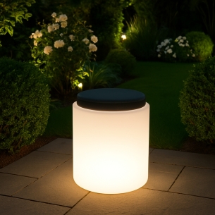 Pouf da giardino a LED Comfy Round Bright Monacis -1