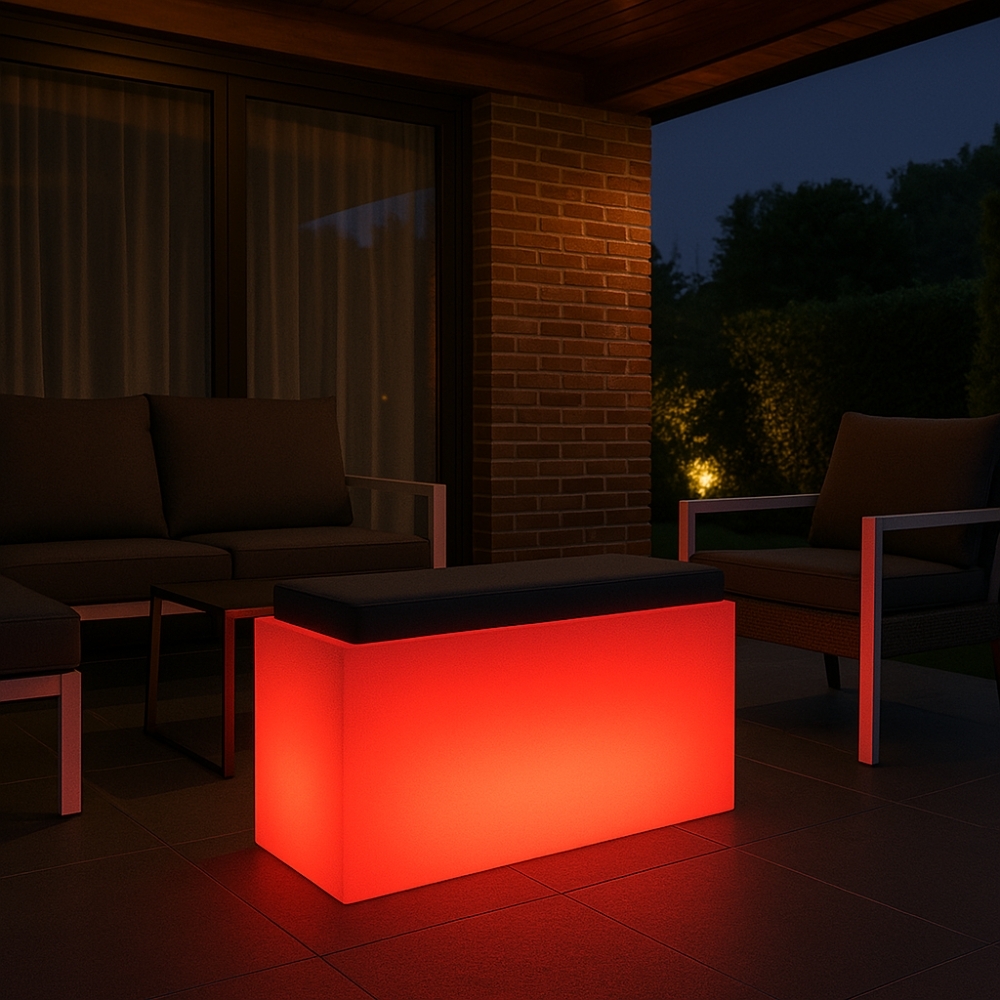 Pouf luminoso con cuscino interno/esterno Comfy Roomy Bright Monacis -2