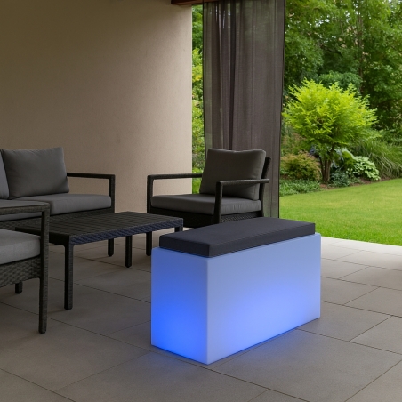 Pouf luminoso con cuscino interno/esterno Comfy Roomy Bright Monacis -4