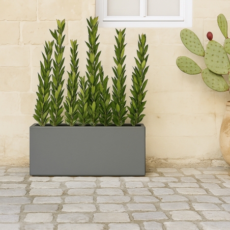 Portavaso da esterno rettangolare 100x40cm Matera Monacis -4