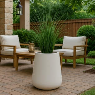 Portavaso da giardino a Goccia TOP alto 75cm Cromia - Monacis -1