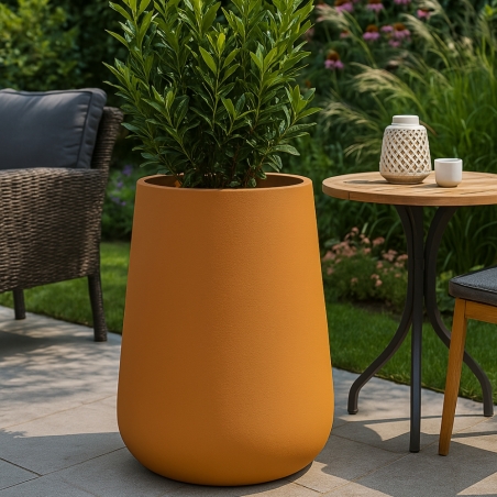 Portavaso da giardino a Goccia TOP alto 75cm Cromia - Monacis -2