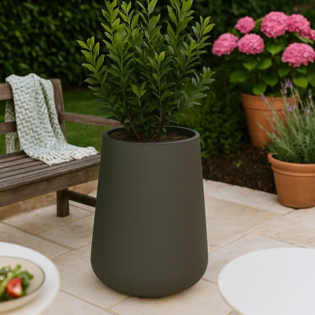 Portavaso da giardino a Goccia TOP alto 75cm Cromia - Monacis -3