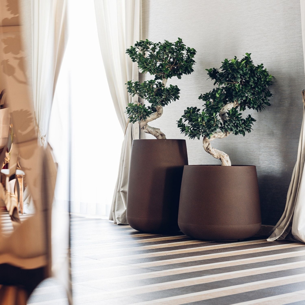 Portavaso da giardino a Goccia TOP alto 75cm Cromia - Monacis -7