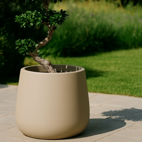 Portavaso da giardino a Goccia alto 55cm Cromia - Monacis -2