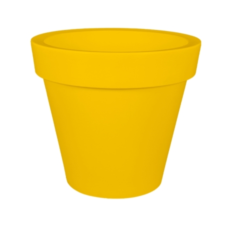 Vaso tutta capienza rotondo 80 cm e alto 71 cm in polietilene Romano Kloris -11