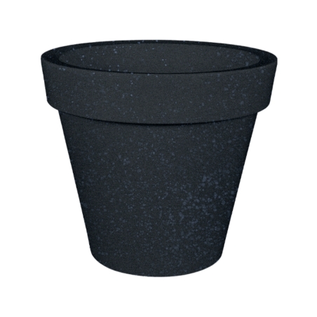 Vaso tutta capienza rotondo 80 cm e alto 71 cm in polietilene Romano Kloris -15