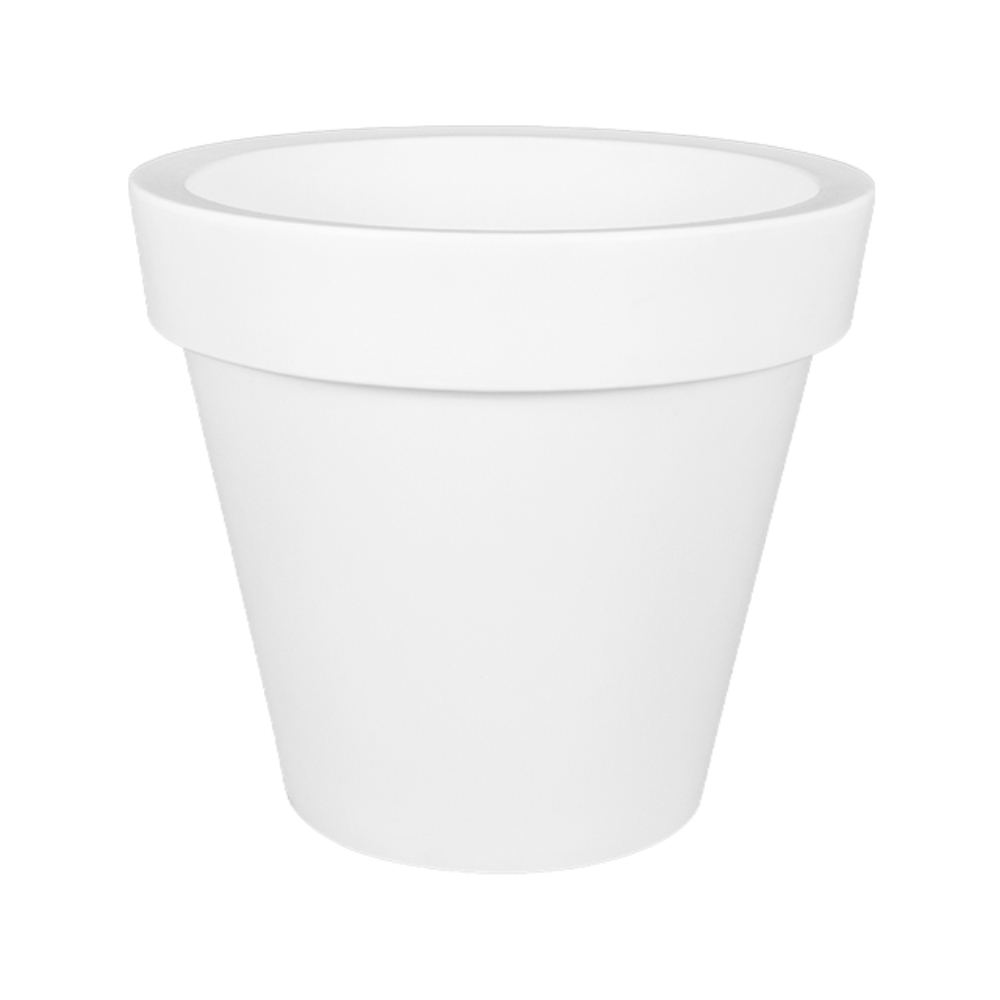 Vaso tutta capienza rotondo 80 cm e alto 71 cm in polietilene Romano Kloris -18