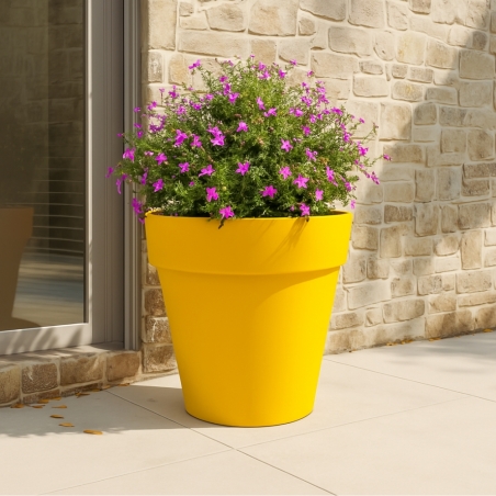 Vaso tutta capienza rotondo 100 cm e alto 89 cm in polietilene Romano Kloris -6