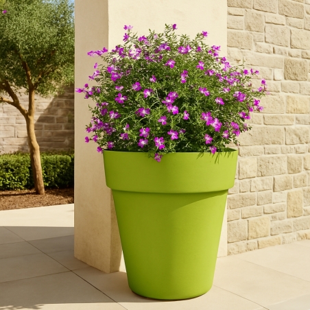 Vaso tutta capienza rotondo 100 cm e alto 89 cm in polietilene Romano Kloris -8