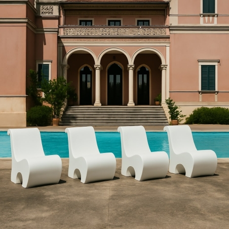 Poltrona da giardino colorata 82 cm Eddy Kloris -1