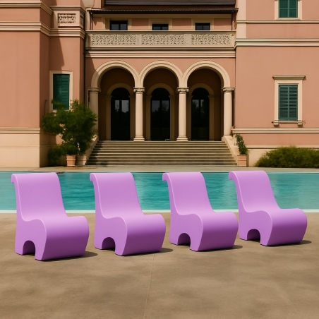 Poltrona da giardino colorata 82 cm Eddy Kloris -2