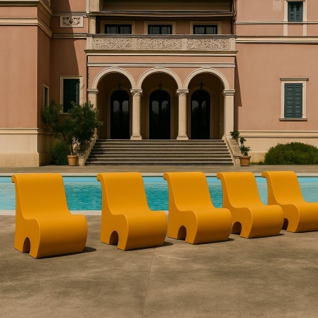 Poltrona da giardino colorata 82 cm Eddy Kloris -7