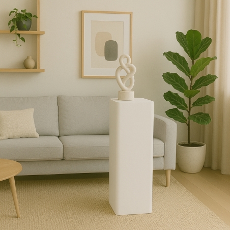 Espositore colonna 70 h cm in polietilene quadrata - Sweet Table -2