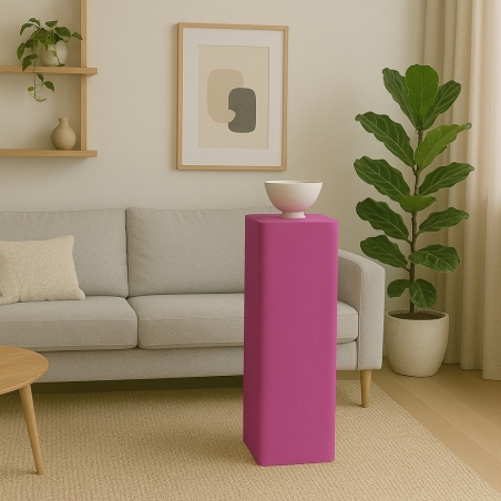 Espositore colonna 70 h cm in polietilene quadrata - Sweet Table -6