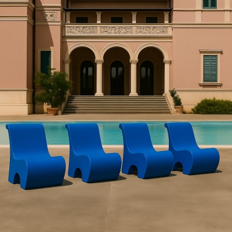 Poltrona da giardino colorata 82 cm Eddy Kloris -6