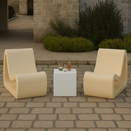 Seduta da esterno colorata Fusion Kloris -1