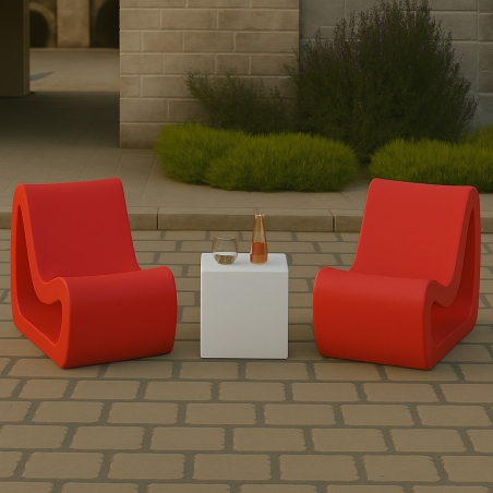 Seduta da esterno colorata Fusion Kloris -6