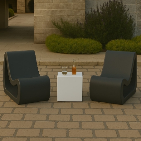 Seduta da esterno colorata Fusion Kloris -7