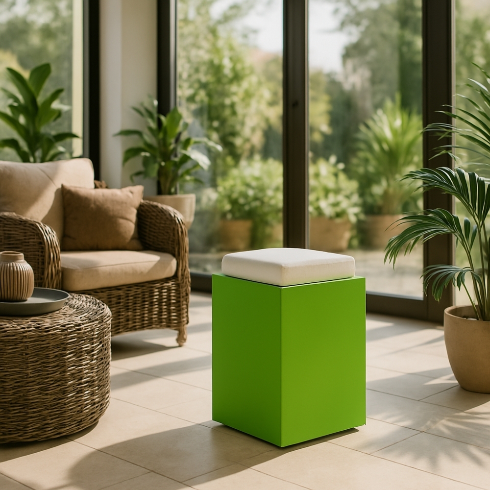 Pouf da giardino alto 47.5cm Comfy Square Monacis -6