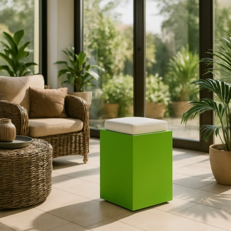 Pouf da giardino alto 47.5cm Comfy Square Monacis -6