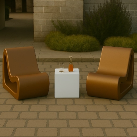 Seduta da esterno colorata Fusion Kloris -11