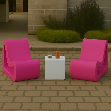 Seduta da esterno colorata Fusion Kloris -8