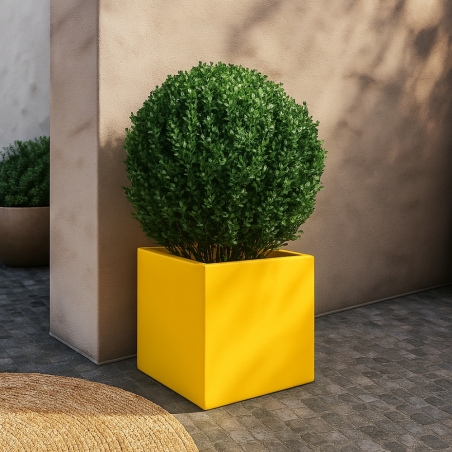 Vaso da esterno 45 h cm tutta capienza in polietilene Ellenico -7