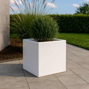 Vaso da esterno 35 h cm tutta capienza in polietilene Ellenico -9