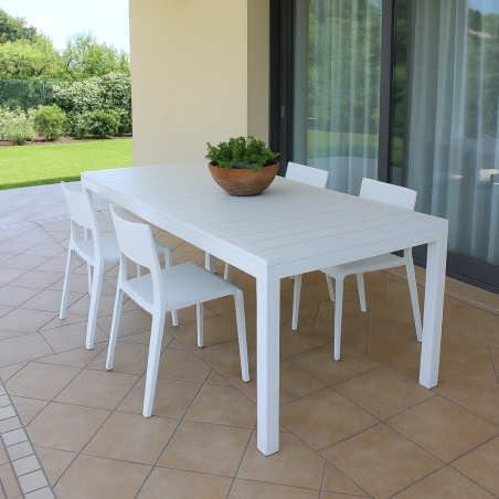 Tavolo Formentera 200/300x100 - Bianco