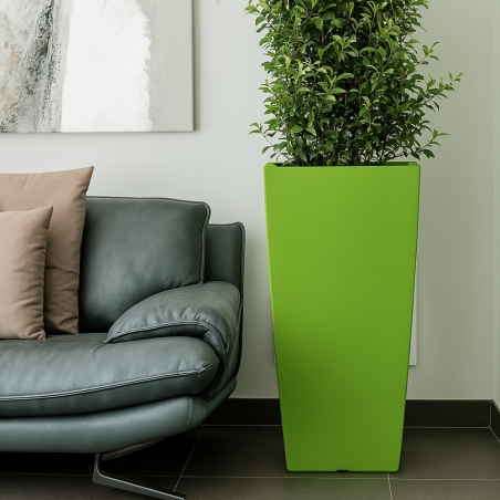 Portavaso in polietilene alto 90h cm Stilo Square Monacis -2