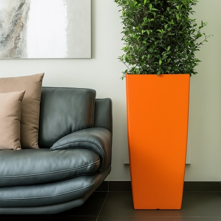 Portavaso in polietilene alto 70h cm Stilo Square Monacis -3