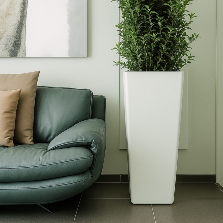 Portavaso in polietilene alto 70h cm Stilo Square Monacis -9