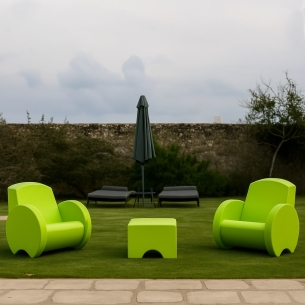 Poltrona da giardino verde Sunset Kloris -1