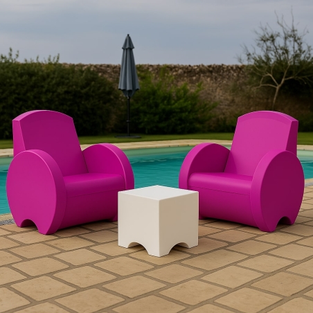 Poltrona da giardino viola Sunset Kloris -1